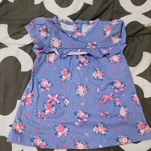 Floral Blue Kids Dress
